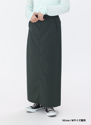 ストレートスカート / FIBRIL NYLON SATIN STRAIGHT SKIRT 詳細画像 Khaki 18