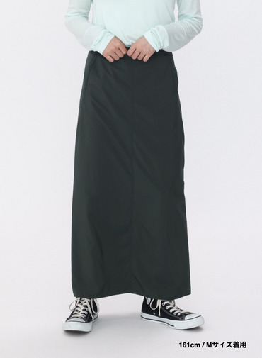 ストレートスカート / FIBRIL NYLON SATIN STRAIGHT SKIRT 詳細画像 Khaki 20