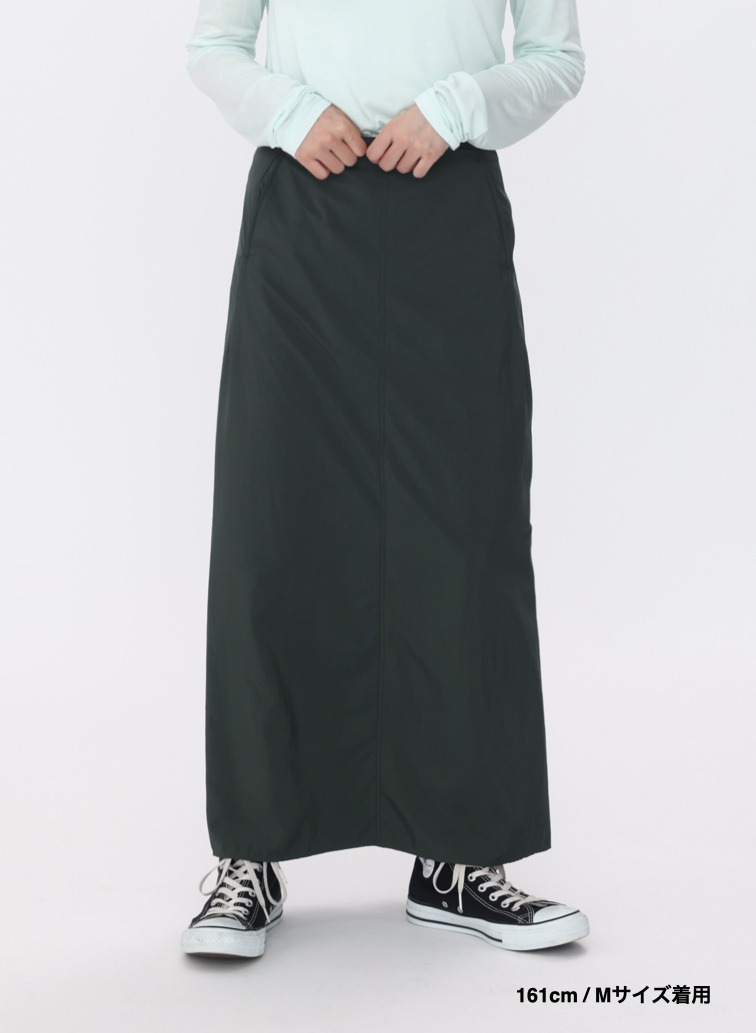 ストレートスカート / FIBRIL NYLON SATIN STRAIGHT SKIRT 詳細画像 Khaki 20