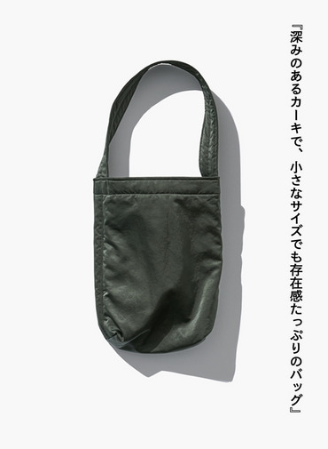フィブリルナイロンバッグ（スモール） / FIBRIL NYLON SATIN SMALL N BAG