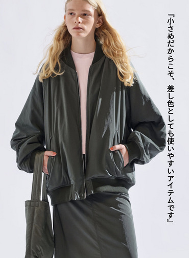 フィブリルナイロンバッグ（スモール） / FIBRIL NYLON SATIN SMALL N BAG 詳細画像 Khaki 5