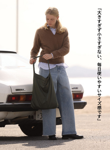 フィブリルナイロンバッグ（ミディアム） / FIBRIL NYLON SATIN SMALL N BAG 詳細画像 Khaki 2