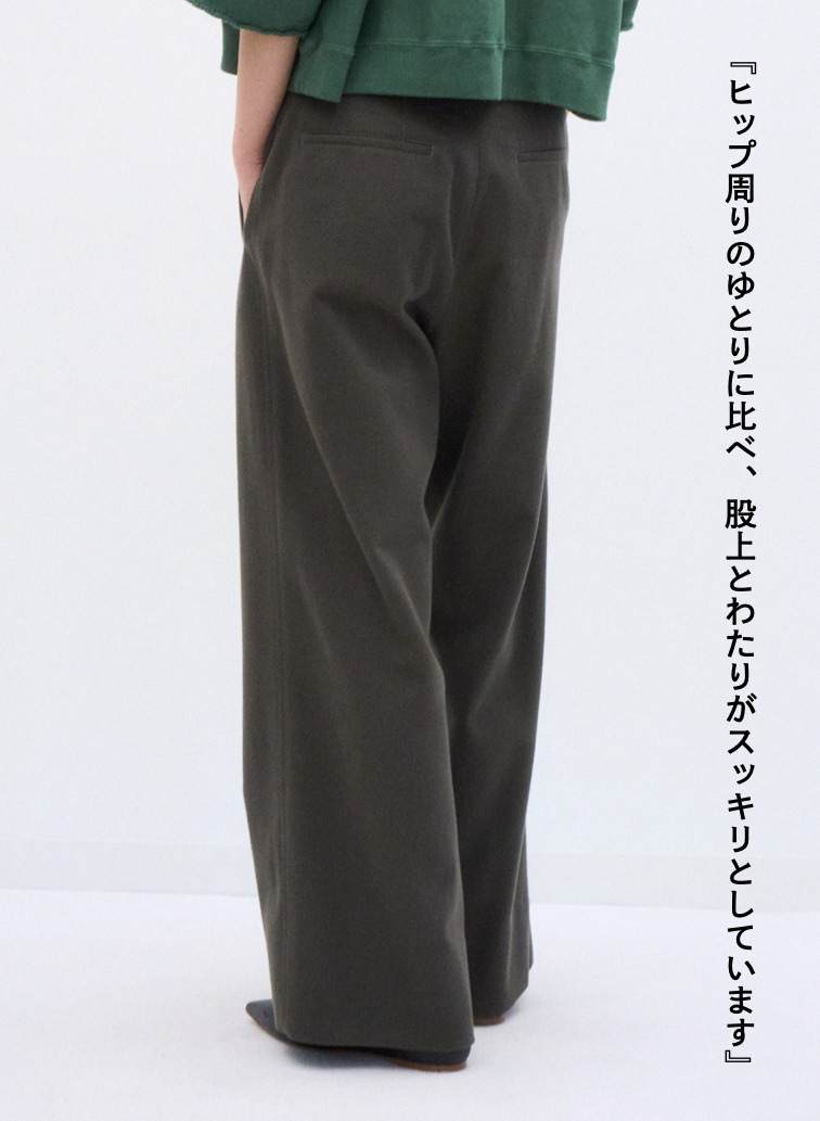ワークパンツ / WOOL COTTON KERSEY WORK PANTS 詳細画像 Khaki 5