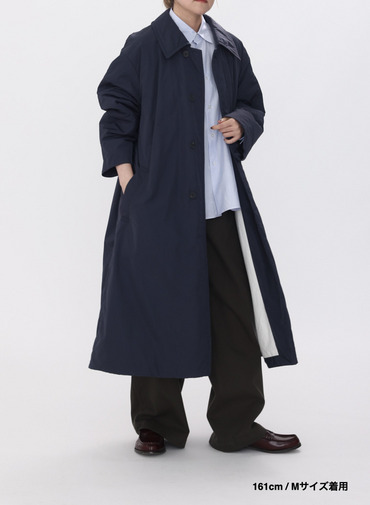 バルマカーンコート / TWIST NYLON TAFTA BALMACAAN COAT 詳細画像 Navy 10