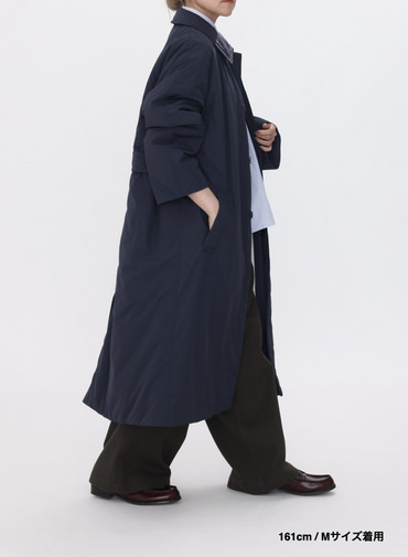 バルマカーンコート / TWIST NYLON TAFTA BALMACAAN COAT 詳細画像 Navy 11