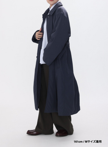 バルマカーンコート / TWIST NYLON TAFTA BALMACAAN COAT 詳細画像 Navy 12