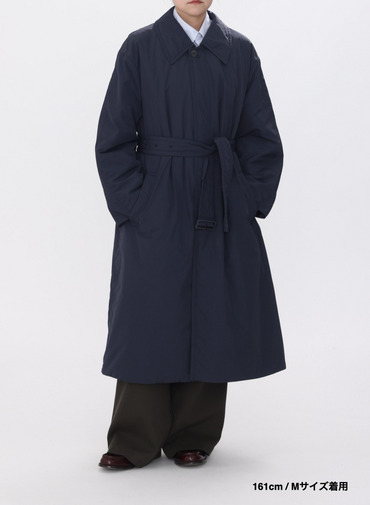 バルマカーンコート / TWIST NYLON TAFTA BALMACAAN COAT 詳細画像 Navy 4