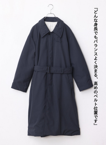 バルマカーンコート / TWIST NYLON TAFTA BALMACAAN COAT 詳細画像 Navy 10