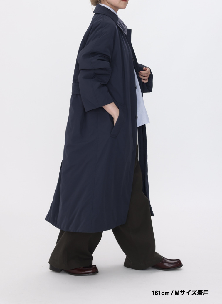 バルマカーンコート / TWIST NYLON TAFTA BALMACAAN COAT 詳細画像 Navy 11