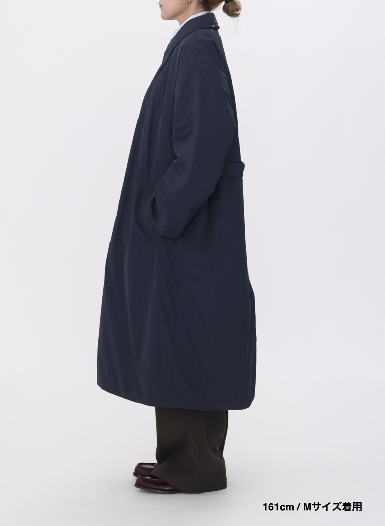 バルマカーンコート / TWIST NYLON TAFTA BALMACAAN COAT 詳細画像 Navy 2