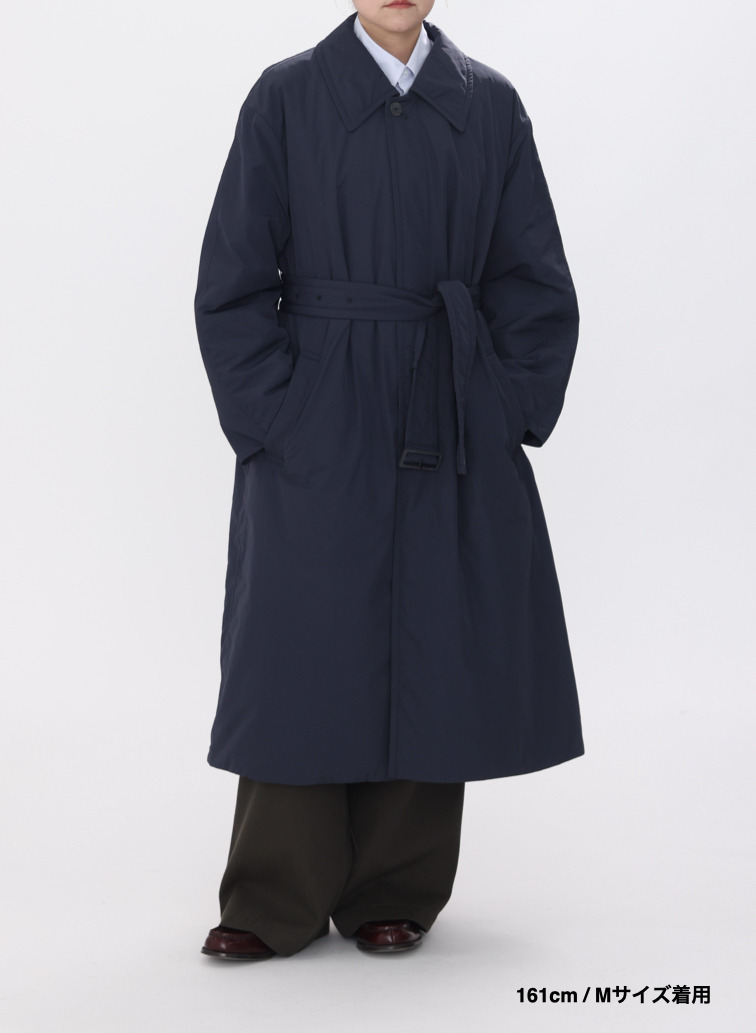 バルマカーンコート / TWIST NYLON TAFTA BALMACAAN COAT 詳細画像 Navy 4