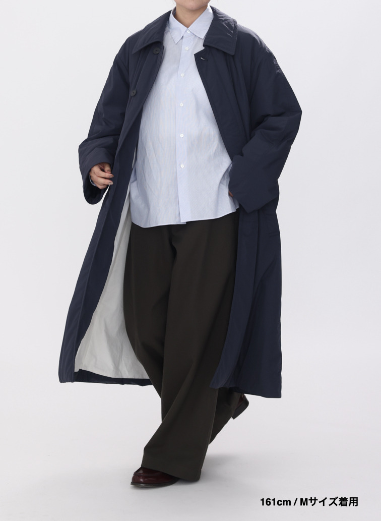 バルマカーンコート / TWIST NYLON TAFTA BALMACAAN COAT 詳細画像 Navy 9
