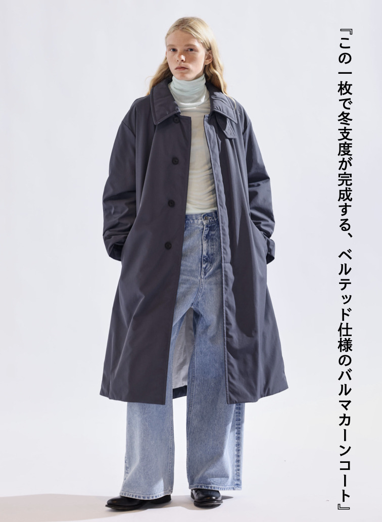 バルマカーンコート / TWIST NYLON TAFTA BALMACAAN COAT 詳細画像 Navy 1