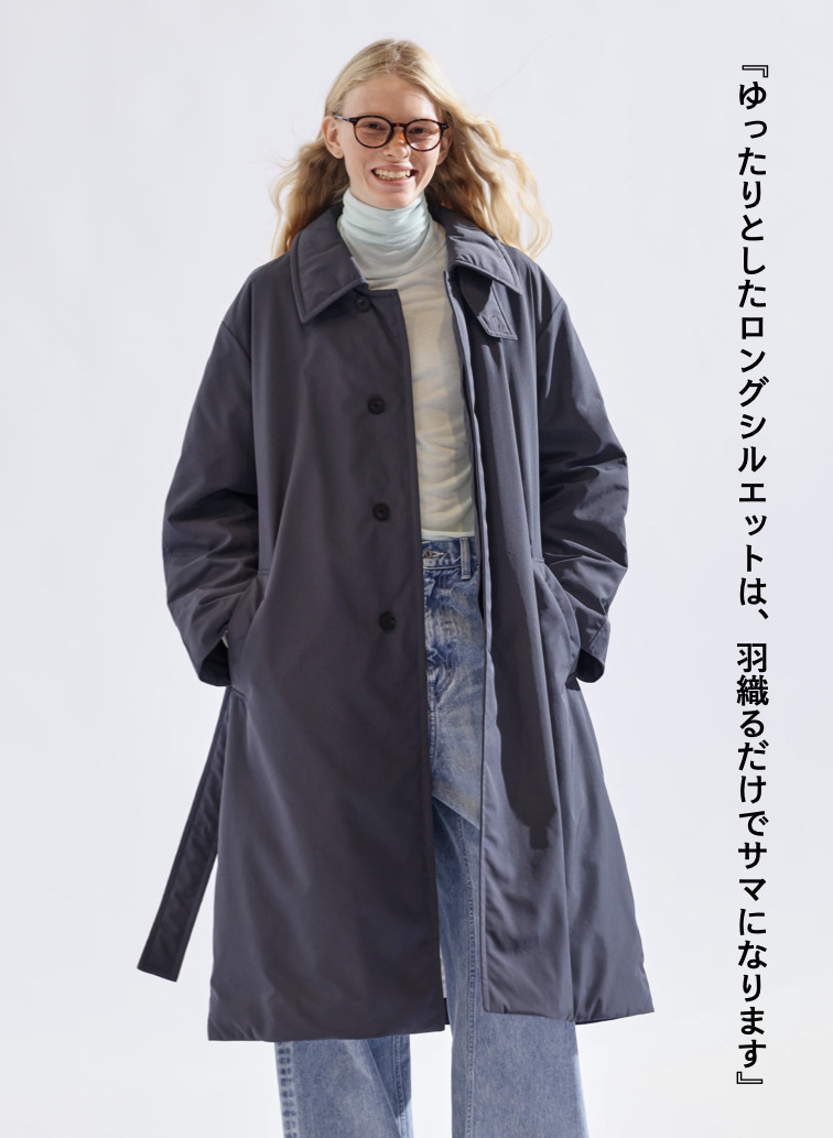 バルマカーンコート / TWIST NYLON TAFTA BALMACAAN COAT 詳細画像 Navy 3