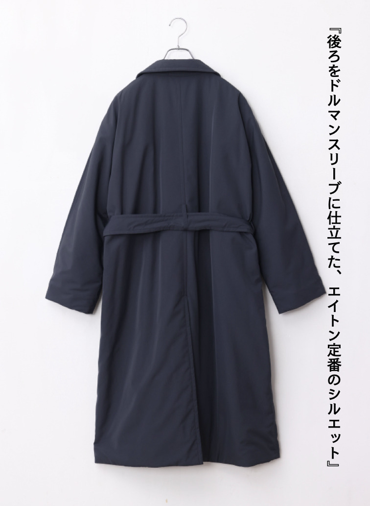 バルマカーンコート / TWIST NYLON TAFTA BALMACAAN COAT 詳細画像 Navy 6