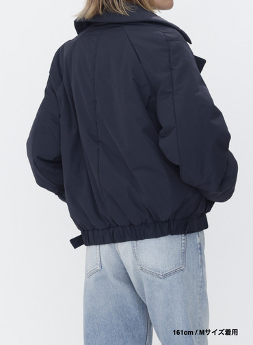 ダブルブレストコート / TWIST NYLON TAFTA SHORT DOUBLE BREASTED COAT 詳細画像 Navy 15