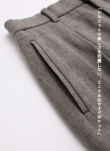 ルーズフィットパンツ / LINEN WOOL TWEED LOOSE FIT PANTS 詳細画像 Beige 9