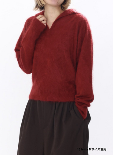 スキッパーポロ / ROYAL CASHMERE FUR SKIPPER POLO 詳細画像 Red 14
