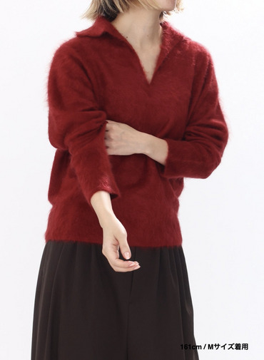 スキッパーポロ / ROYAL CASHMERE FUR SKIPPER POLO 詳細画像 Red 15