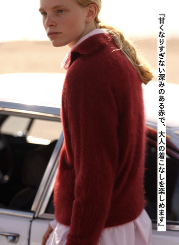 スキッパーポロ / ROYAL CASHMERE FUR SKIPPER POLO 詳細画像 Red 3