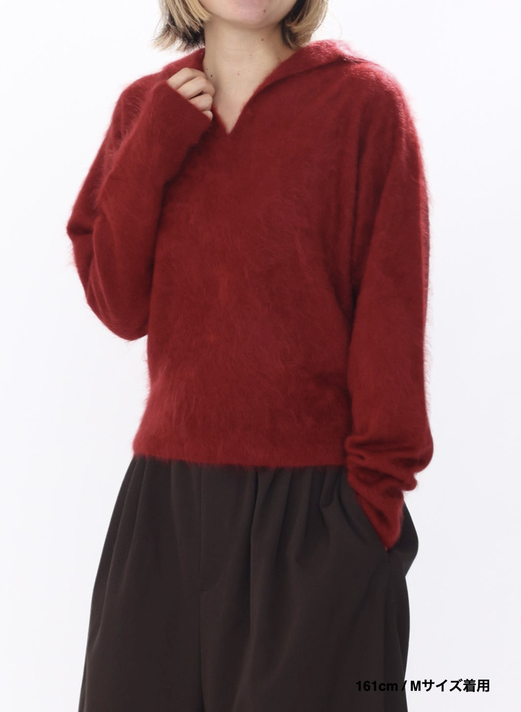 スキッパーポロ / ROYAL CASHMERE FUR SKIPPER POLO 詳細画像 Red 14