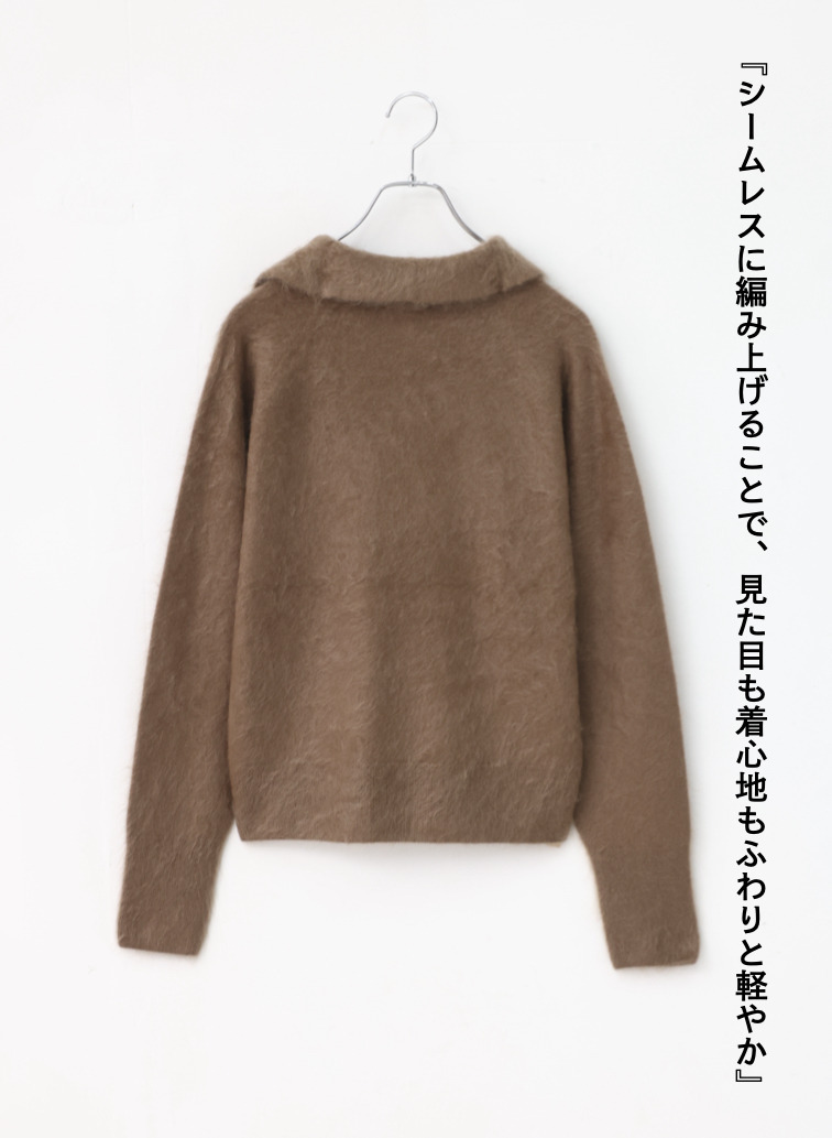 スキッパーポロ / ROYAL CASHMERE FUR SKIPPER POLO 詳細画像 Camel 11