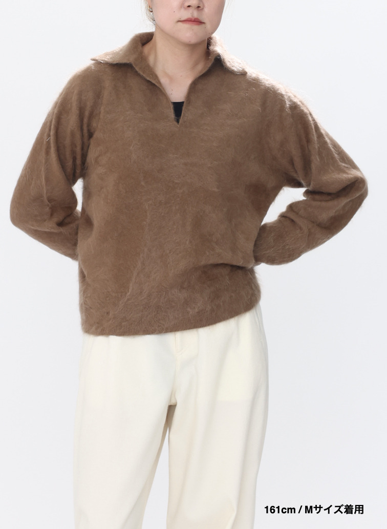 スキッパーポロ / ROYAL CASHMERE FUR SKIPPER POLO 詳細画像 Camel 18