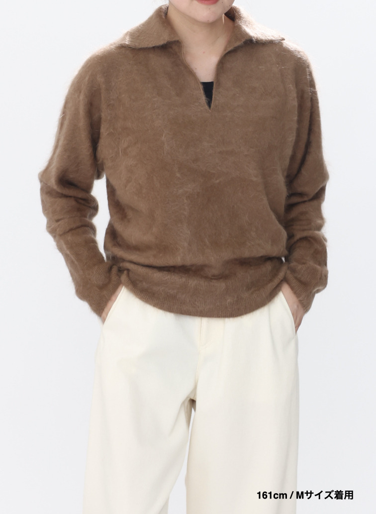 スキッパーポロ / ROYAL CASHMERE FUR SKIPPER POLO 詳細画像 Camel 19