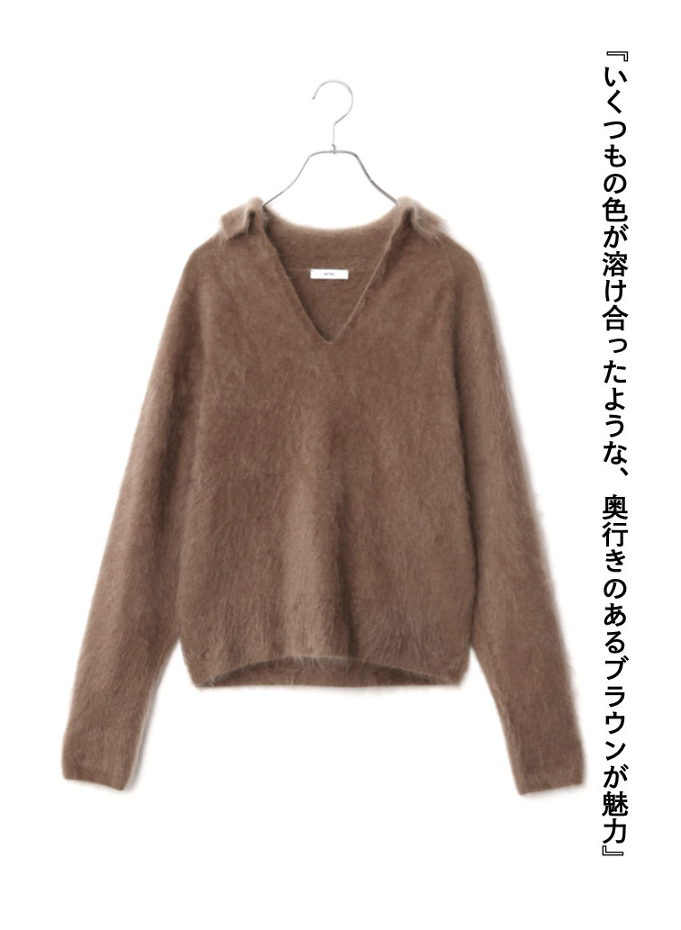 スキッパーポロ / ROYAL CASHMERE FUR SKIPPER POLO 詳細画像 Camel 7