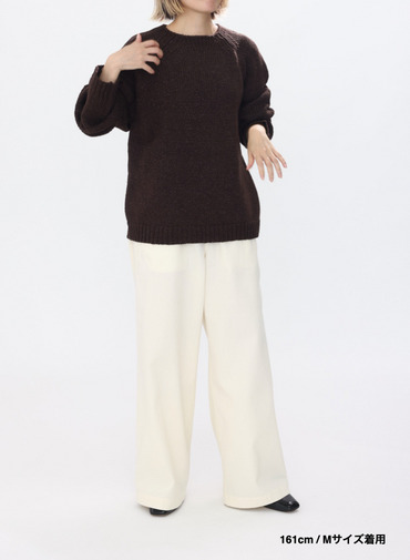 クルーネックセーター / FELTED YARN CREWNECK SWEATER 詳細画像 Brown 5
