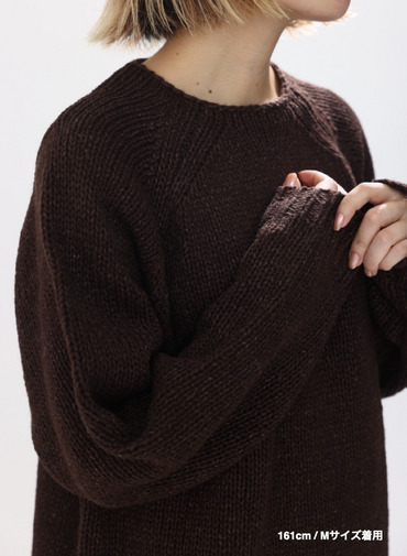 クルーネックセーター / FELTED YARN CREWNECK SWEATER 詳細画像 Brown 8