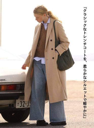 ダブルブレストコート / PURE CAMEL DOUBLE BREASTED COAT
