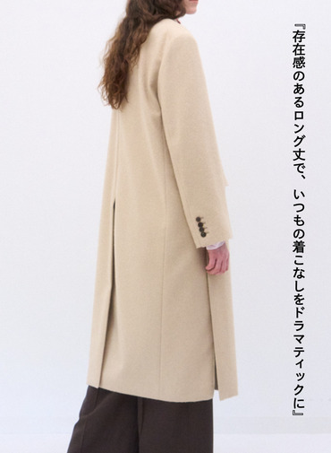 ダブルブレストコート / PURE CAMEL DOUBLE BREASTED COAT 詳細画像 Camel 9