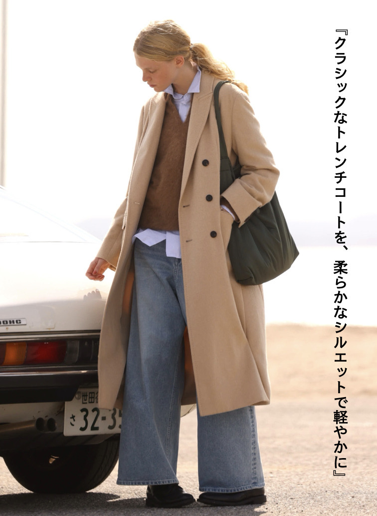 ダブルブレストコート / PURE CAMEL DOUBLE BREASTED COAT 詳細画像 Camel 1