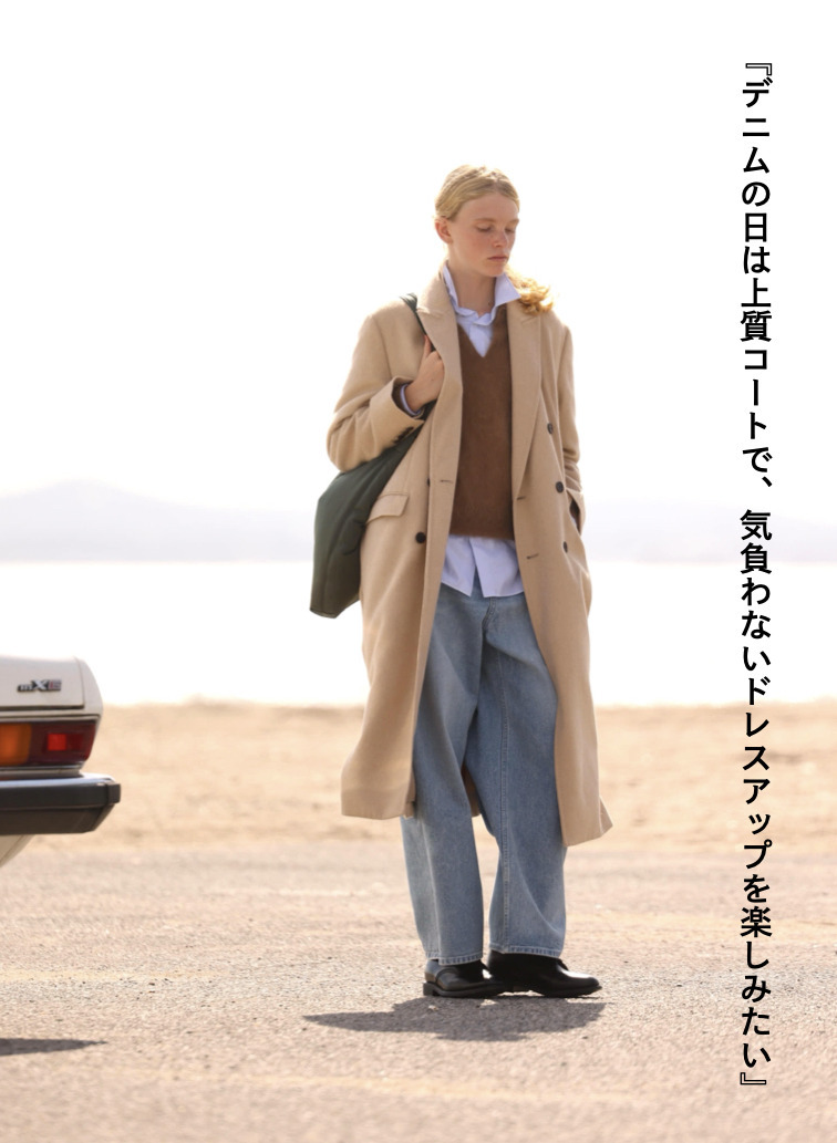 ダブルブレストコート / PURE CAMEL DOUBLE BREASTED COAT 詳細画像 Camel 2