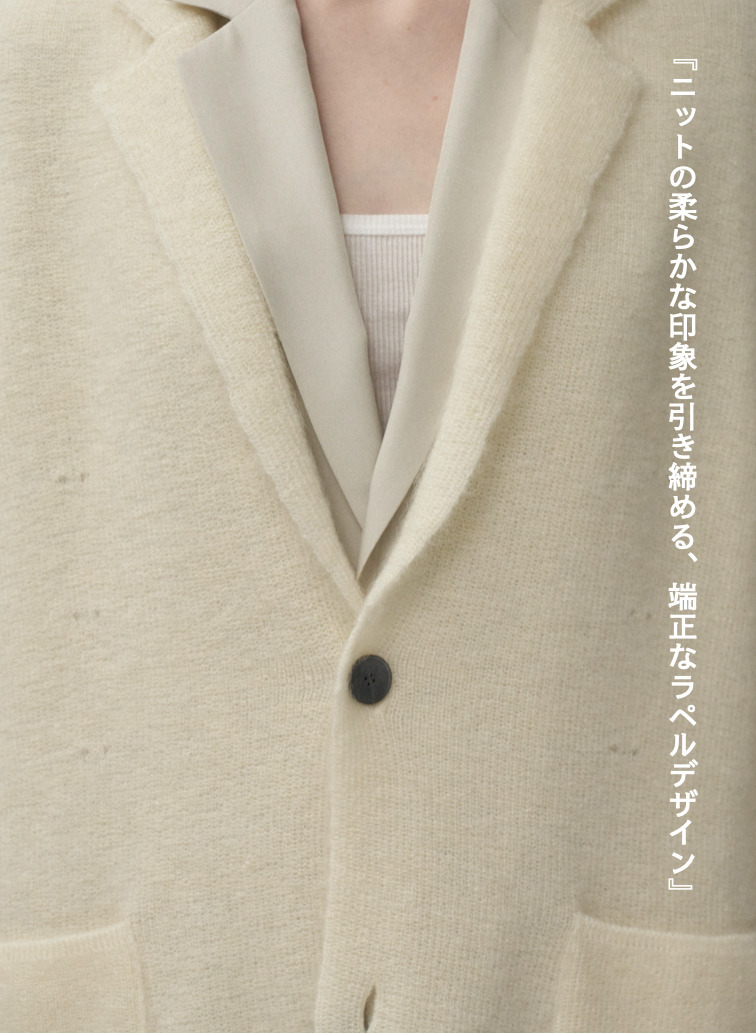 ニットジャケット / MOHAIR SHAGGY KNIT JACKET 詳細画像 Off White 3