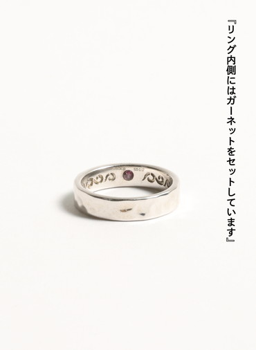 アラベスク クラッシュターコイズ 天然石キングマンターコイズ ガーネット シルバー925 リング 詳細画像 Silver 3