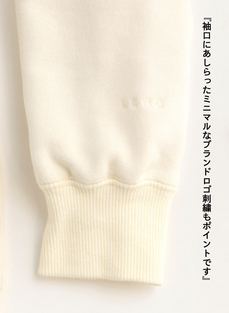 ★フレンチテリー ワンピース / FRENCH TERRY HOODIE ONE PIECE 詳細画像 Ecru 5