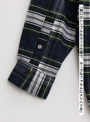 ★チェックオックスフォードシャツ / DRESS GORDON CHECK OXFORD SHIRTS [UNISEX] 詳細画像 Green 9