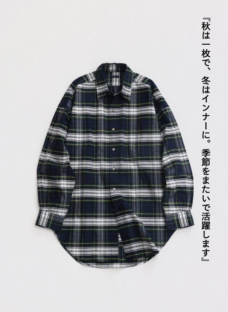 ★チェックオックスフォードシャツ / DRESS GORDON CHECK OXFORD SHIRTS [UNISEX] 詳細画像 Green 6