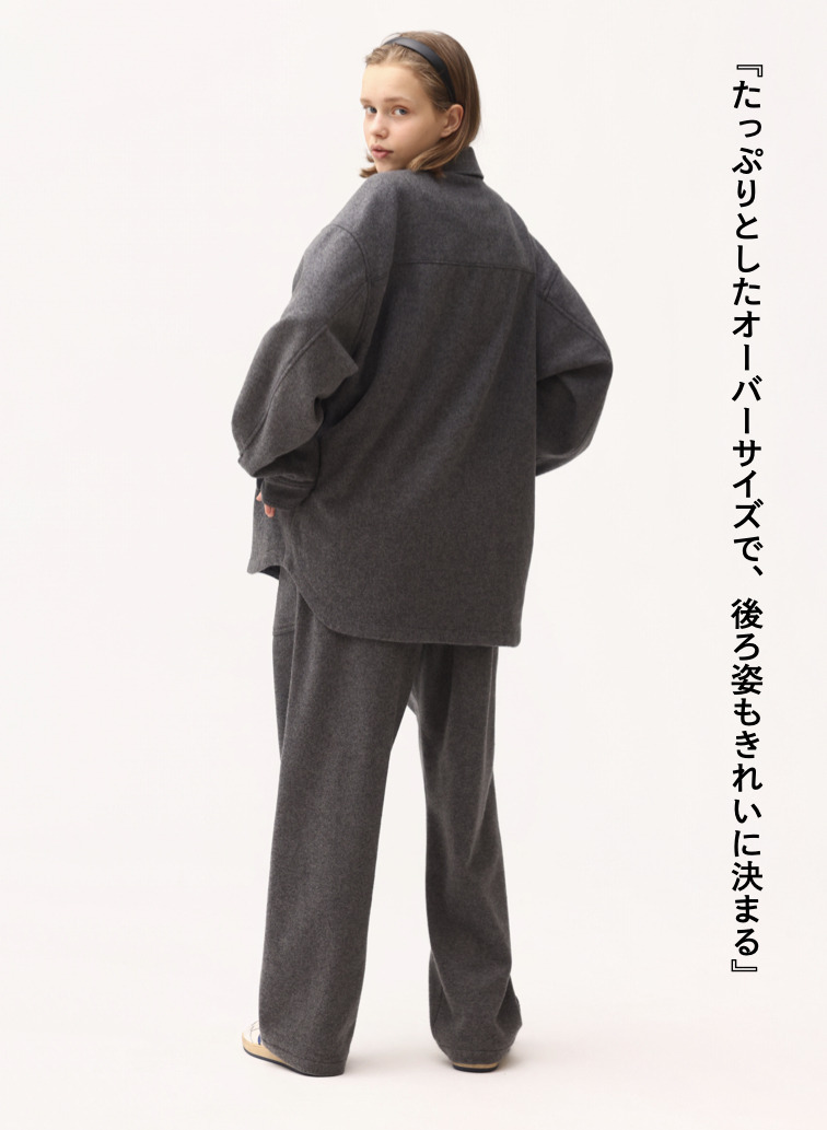 メルトンCPOジャケット / SUPER110'S MELTON CPO JACKET [UNISEX] 詳細画像 Gray 3