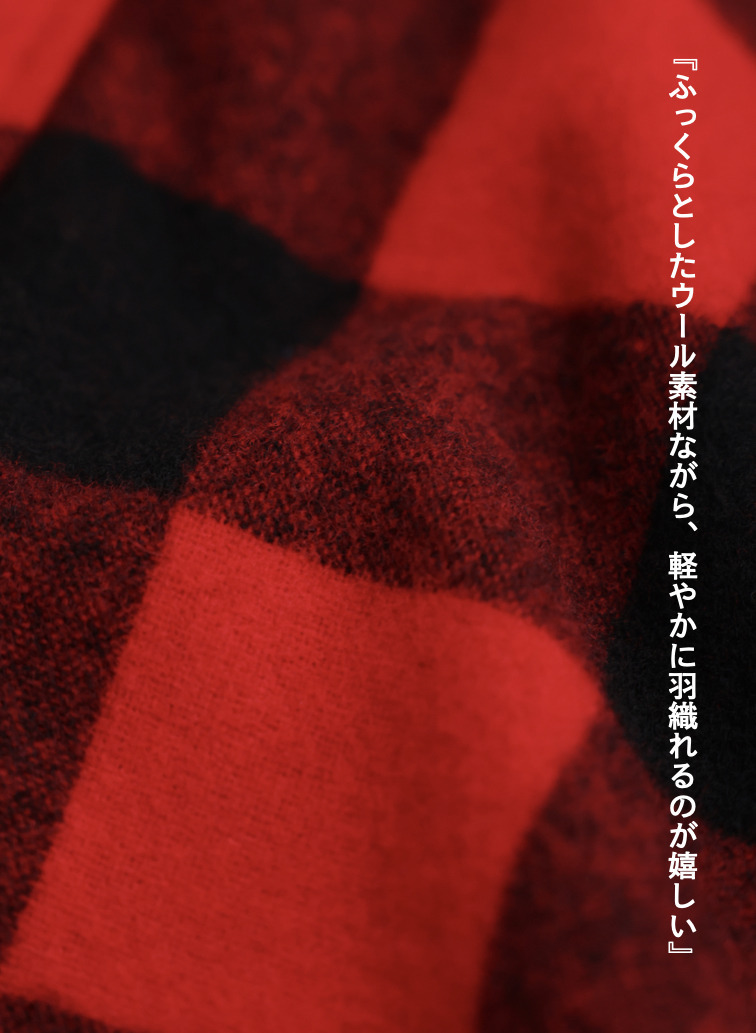 ★チェックワークシャツ / BUFFALO CHECK WORK SHIRTS [UNISEX] 詳細画像 Red 10