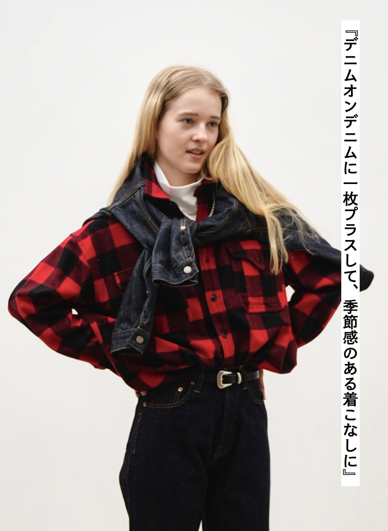 ★チェックワークシャツ / BUFFALO CHECK WORK SHIRTS [UNISEX] 詳細画像 Red 4