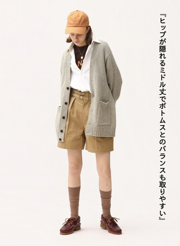 メランジカーディガン / EXTRA FINE LAMB MELANGE CARDIGAN [UNISEX] 詳細画像 Blue 2