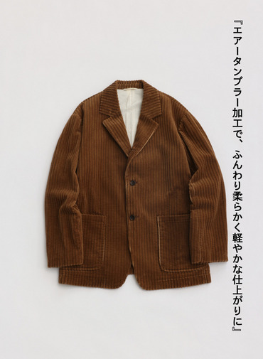 ★コーデュロイジャケット / MULTI WALE CORDUROY JACKET[UNISEX] 詳細画像 Brown 6