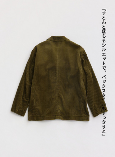 ★コーデュロイジャケット / MULTI WALE CORDUROY JACKET[UNISEX] 詳細画像 Khaki 10
