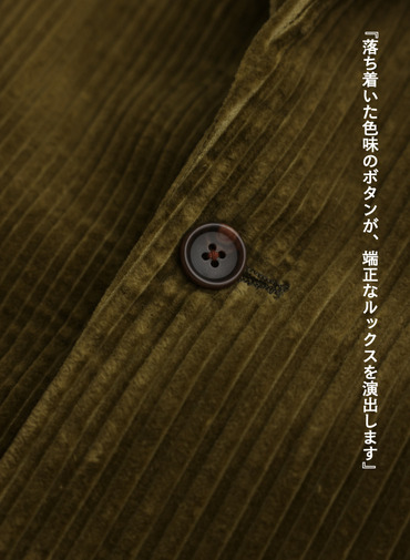 ★コーデュロイジャケット / MULTI WALE CORDUROY JACKET[UNISEX] 詳細画像 Khaki 8