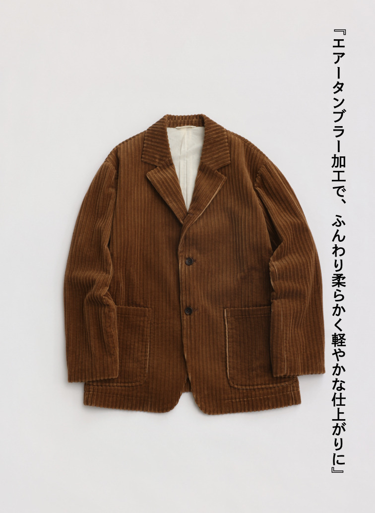 ★コーデュロイジャケット / MULTI WALE CORDUROY JACKET[UNISEX] 詳細画像 Brown 6