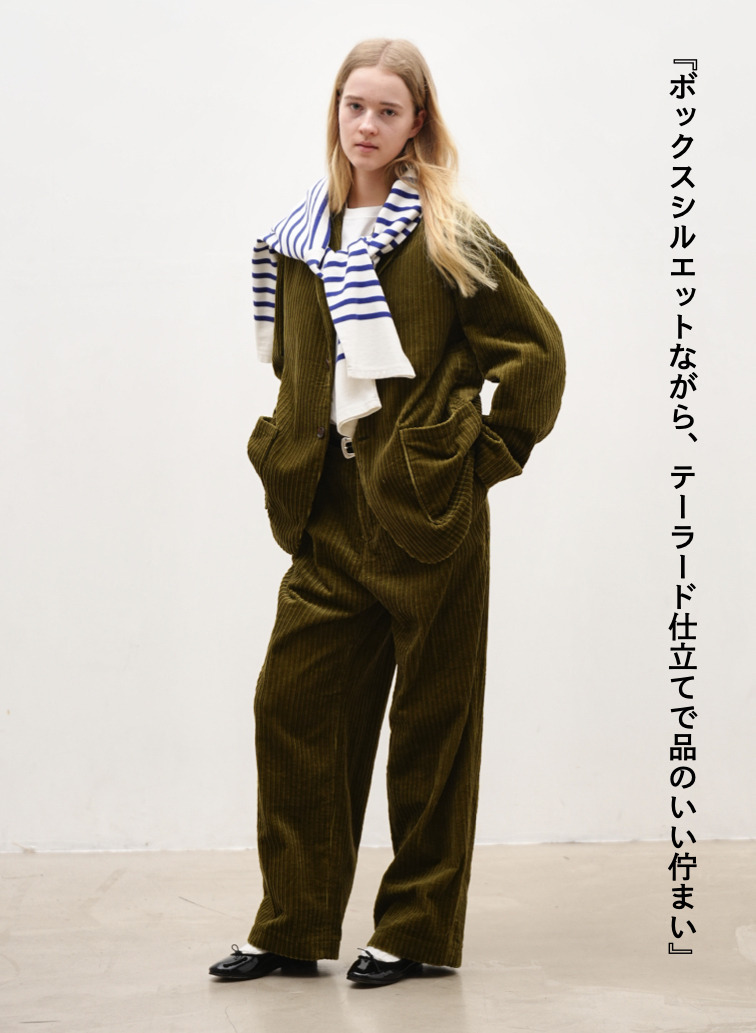 ★コーデュロイジャケット / MULTI WALE CORDUROY JACKET[UNISEX] 詳細画像 Khaki 2