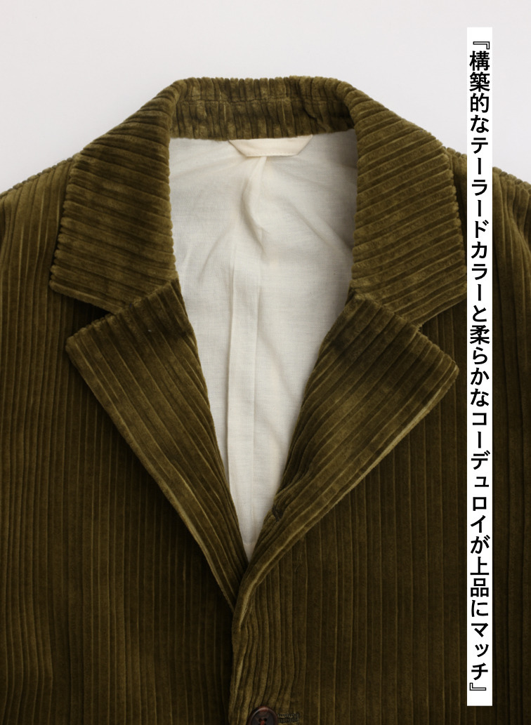 ★コーデュロイジャケット / MULTI WALE CORDUROY JACKET[UNISEX] 詳細画像 Khaki 7